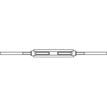 DIN1480 Steel turnbuckle with welded ends